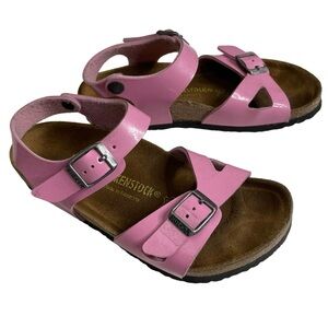 Birkenstock Kids Glossy Pink Sandals